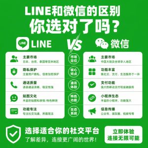 LINE和微信有什么区别？